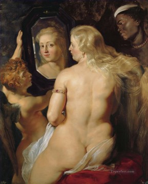 鏡の中のヴィーナス バロック ピーター・パウル・ルーベンス Oil Paintings